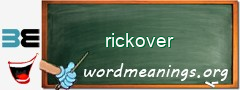 WordMeaning blackboard for rickover